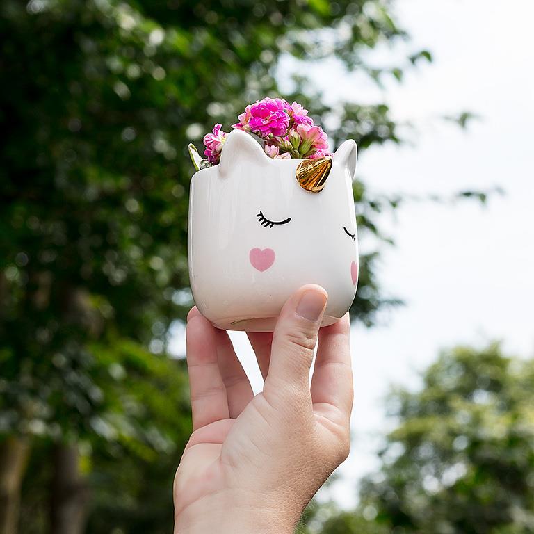 Small Unicorn Planter