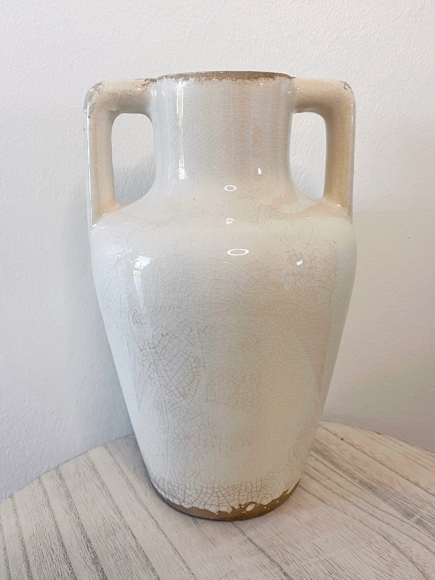 Antique-style Glazed Vase with Handles