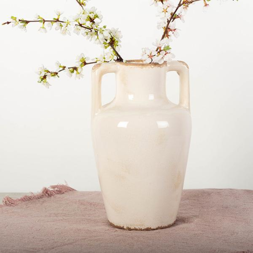 Antique-style Glazed Vase with Handles